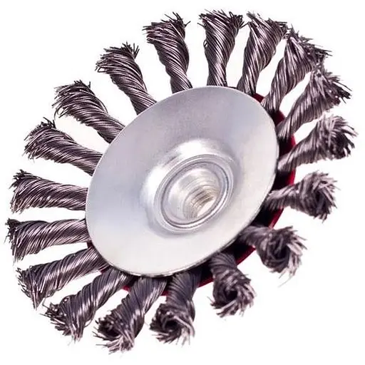 Щітка конусна Alloid Building Tools з пучками крученого дроту M14x2 115 мм (WB-40115) - фото 1