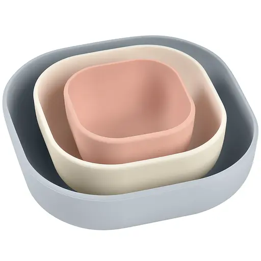 Уцінка. Набір силіконових тарілок Beaba 3 шт. (150 мл, 340 мл, 580 мл) (913568) - фото 1