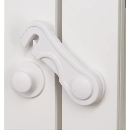 Замок на мебель защита от детей, блокиратор для ящиков 9.5 см White (16044) - фото 3