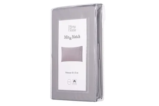 Наволочка Ardesto Mix&Match, 50х70см, 100% хлопок, сатин, серый (ART5070PCD) - фото 5