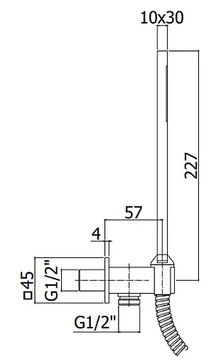 Душовий гарнітур Paffoni Elle чорний матовий ZDUP 095 NO, Чорний матовий - фото 2