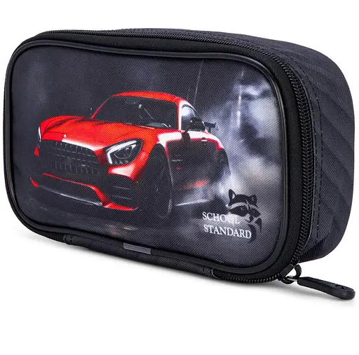 Пенал шкільний для хлопчика з машиною м'який School Standard (PSS-108) - фото 4