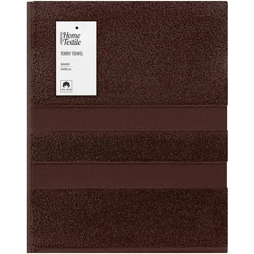 Рушник махровий Ardesto Splendid 50х90 см 100% бавовна коричневий (ART2350BR)  - фото 1