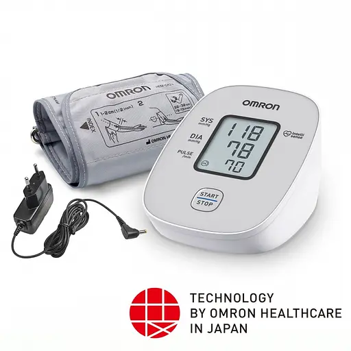 Тонометр Omron M2 Basic (HEM-7121j-e) автоматичний на плече з адаптером - фото 3