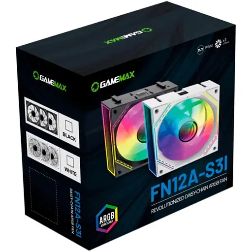 Комплект вентиляторов GameMax 120мм FN12A-S3I-W (FN12A-S3I-W) - фото 10
