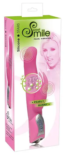 Вибратор-кролик Sweet Smile Pearl Bunny 26 см розовый - фото 9