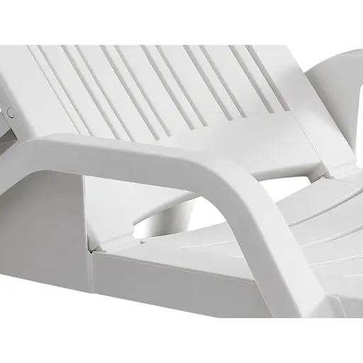 Шезлонг пластиковий Bica Zanzibar, білий - фото 6