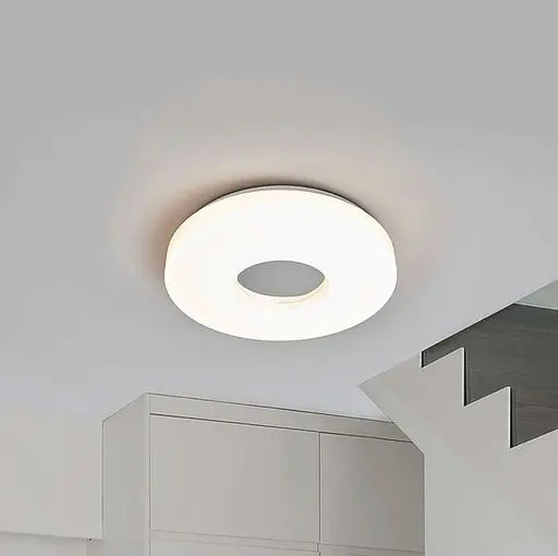 Стельова LED люстра із сірою серединою Ø 47 см | Line F | Арт. 6001 001-460 GR - фото 1