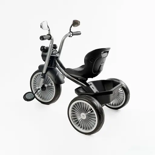 Трехколесный велосипед Best Trike BS-67800 с музыкальной фарой и корзиной черный - фото 3