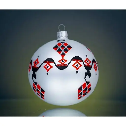 Набір ялинкових прикрас Різдвяні історії Код нації: Запоріжжя 3 кулі скло (4820001179965) - фото 2