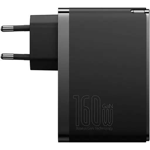 Мережевий зарядний пристрій Baseus GaN5 Pro Fast Charger 160W + Cable USB-C to USB-C Black (P10110825113-00) [136665] - фото 5