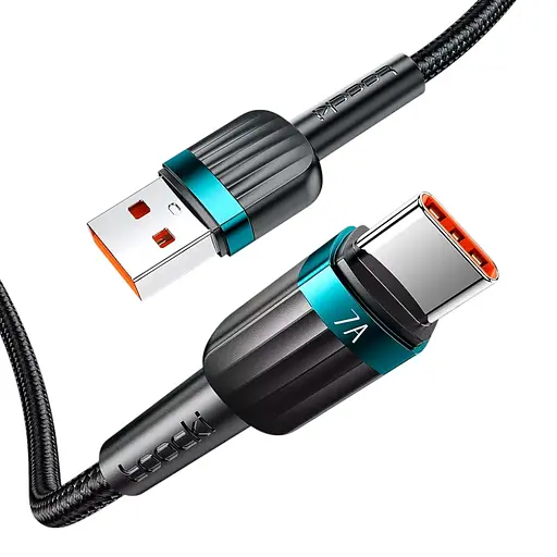 Кабель зарядный Toocki USB — Type-C 1м 100W black