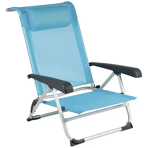Крісло розкладне Bo-Camp Saint-Tropez блакитне (DAS303394) - фото 1