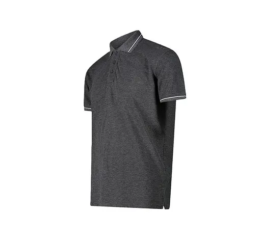 Поло CMP Man Polo Polyester-stretch Grey/White XXL (1097-34D5987-U901 54) - фото 3