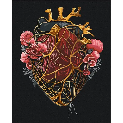 Картина за номерами на підрамнику Brushme Пробита наскрізь холодна та сталь Юлія Ангелюк