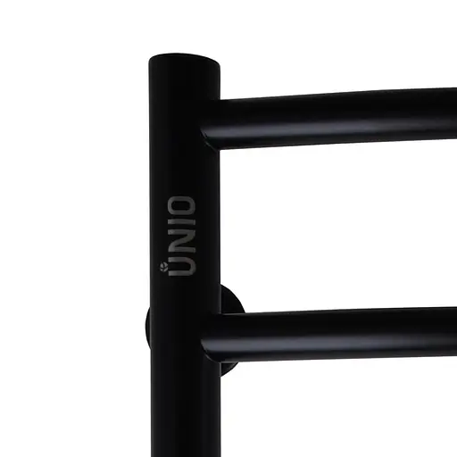 Водяной полотенцесушитель Unio LDE W 1000-500-9 BLK Лесенка Дуга Элит черный, Черный матовый - фото 4