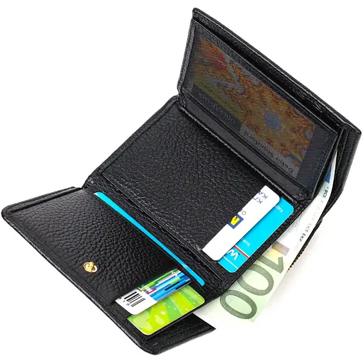 Кожаный женский кошелек Tony Bellucci 8.5х11.5х4 см acs0026998 - фото 4