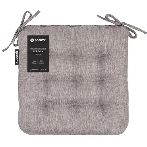 Подушка для стільця Sonex  Jordan 40х40 см сіра (SO102555)