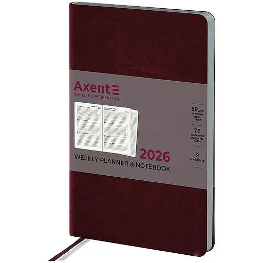 Щотижневик Axent 2026 Partner City Soft 125х195 см коричневий (8521-26-05-A)