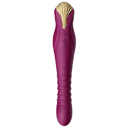 Вібратор Zalo King Vibrating Thruster 30.2 см фіолетовий - фото 4