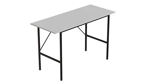 Стол письменный Line Тайм Ferrum-decor 750x1200x500 Черный металл ДСП Белое 16 мм (FRD-104878) - фото 3