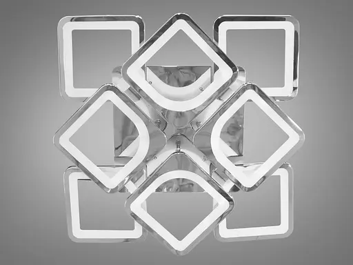 Світлодіодна люстра Romin смарт світильник з пультом dimmer 115 Вт хром - фото 3