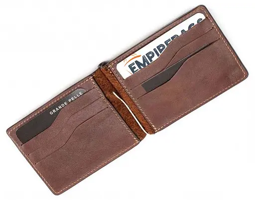Чоловічий шкіряний гаманець Grande Pelle acs0029493 - фото 2