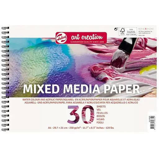 Альбом на спіралі для мікс-медіа Royal Talens Talens Art Creation А 4 250 г/м2 30 аркушів   - фото 1