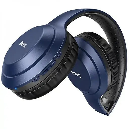 Беспроводные наушники Bluetooth Hoco W30 синий - фото 3