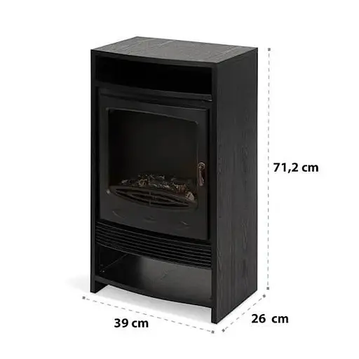Електричний камін Klarstein Bergamo 900/1800 Вт (10034397) - фото 2