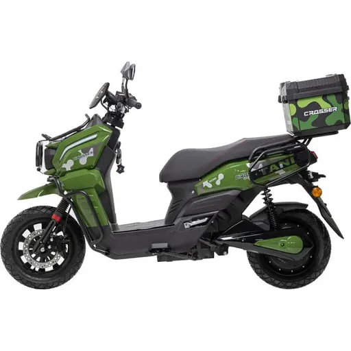 Електроскутер Двомісний Crosser CR-21 (2500W 72V/35Ah) Графенова батарея Зелений - фото 4