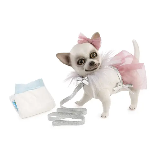 Лялька Munecas De Cuna Цуценя Чихуахуа у рожевому 22 см (B22000)