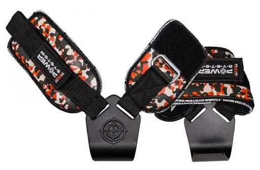 Крюки для тяги на запястье Power System PS-3370 Hooks Camo Black/Red L (PS_3370_Black/Red L) - фото 2