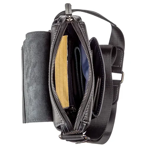 Сумка кожаная мужская SHVIGEL 19х23х6 см sum0012323 - фото 4