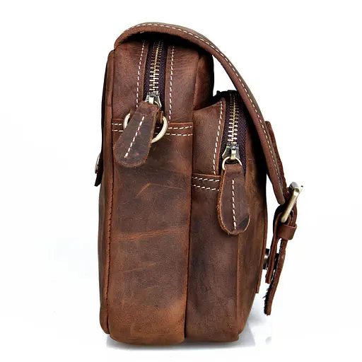 Вінтажна шкіряна сумка (чохол) Tiding 16.5х7х20 см sum0028246 - фото 5