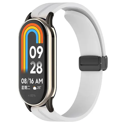 Ремешок Line Magnetic для Xiaomi Mi Band 9/8/10 Серый / Gray