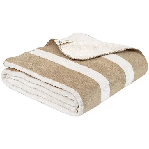Плед Lotus Home Infinity Stripe бежевый 200х220 см (svt-2000022346092) - фото 2