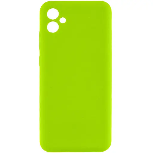 Чохол Lakshmi Silicone Cover Full Camera AA для Samsung Galaxy A06 Салатовий/Neon Green