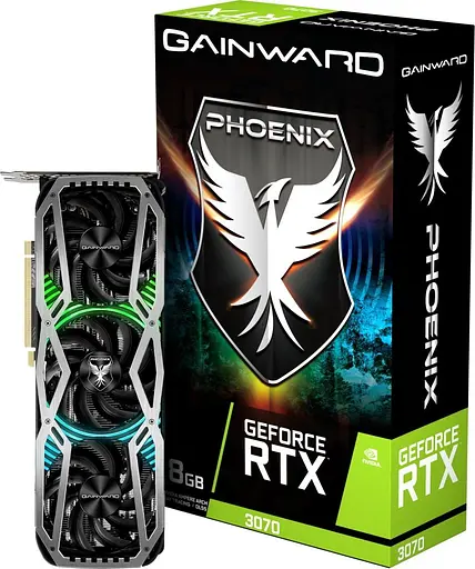 Видеокарта Gainward RTX 3070 8Gb Phoenix (471056224-1990) (GDDR6, 256 bit, PCI-E v4.0 x16) Б/у - фото 4