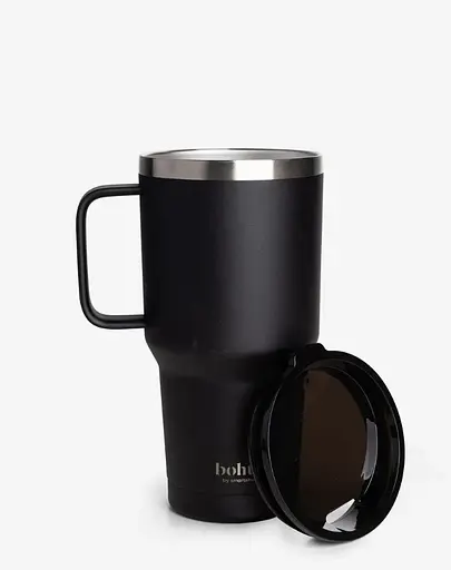 Термостакан SmartShake Bohtal с ручкой из нержавеющей стали Tumbler Black 900 мл (11281601) - фото 1