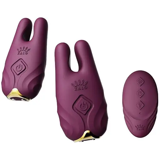 Смарт-вибратор для груди Zalo Nave Velvet Purple пульт ДУ