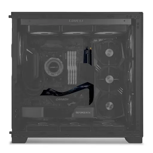 Рейзер кабель для ПК LIAN LI 600mm PCIe 4.0 RISER CABLE (G89.PW-PCI-4-60X) Black - фото 5