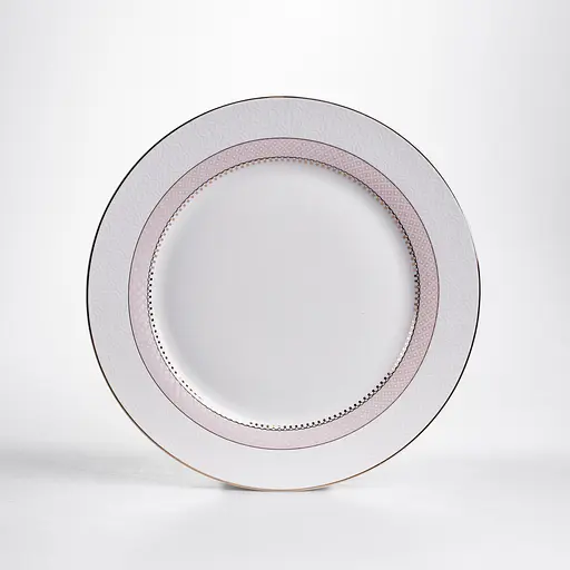 Столовий сервіз золотий на 6 персон 24 предмети набір порцелянових тарілок для сервірування столу сервіз тарілок Бежевий Yiwu HP-HK-A12 - фото 5