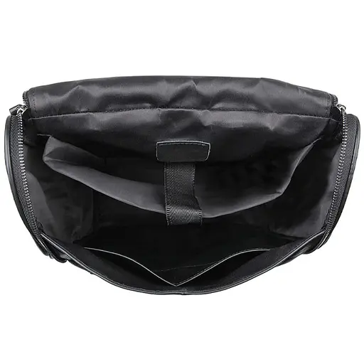 Кожаный городской рюкзак для ноутбука John McDee 30.5х40.5х12 см sum0028440 - фото 5