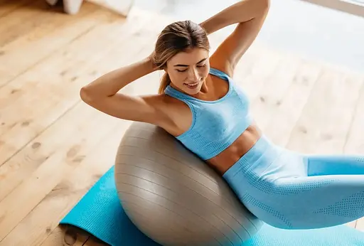 М'яч для фітнесу (фітбол) PowerPlay 4001 Ø75 cm Gymball Сріблястий + помпа (PP_4001_75_Silver) - фото 5