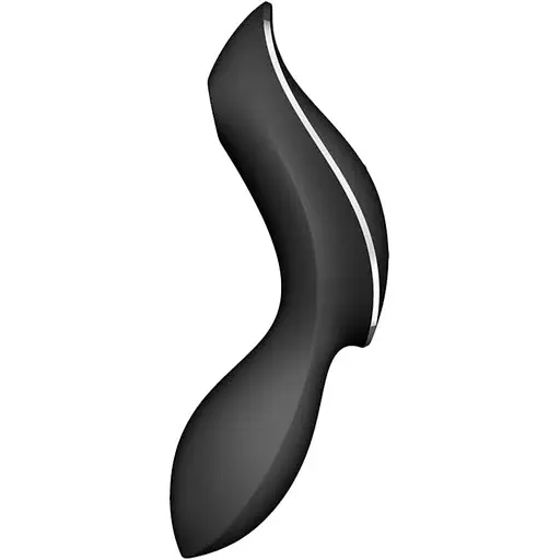 Вакуумний стимулятор із вібрацією Satisfyer Curvy Trinity 2 Чорний