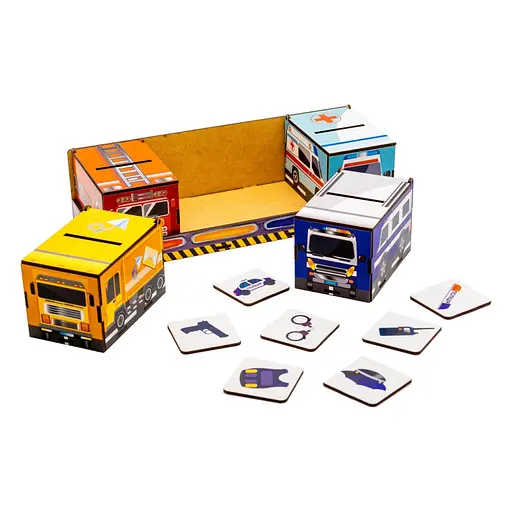 Детский Сортер Монтессори PuzzleOK Машинки Puz-87873 - фото 3