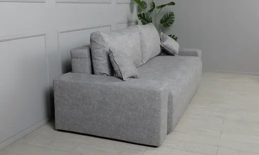 Диван Турин прямой раскладной серый - фото 4