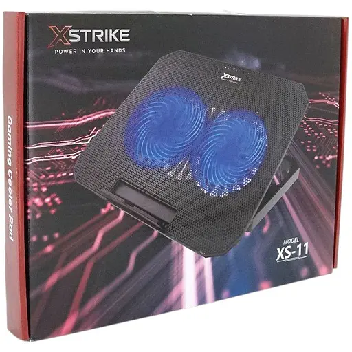 Охлаждающая подставка для ноутбука до 15.6 дюймов XStrike 11XS 2xfans 140mm - фото 3