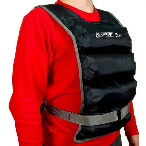 Жилет утяжелительный EasyFit EF-VST-18 черный 18 кг - фото 3